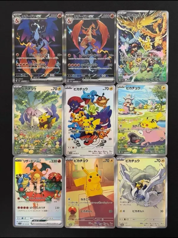 Diy Self-control Ptcg Pikachu Charizard Venusaur Blastoise Pokemon Card Anime Collection Cards Gift Toys