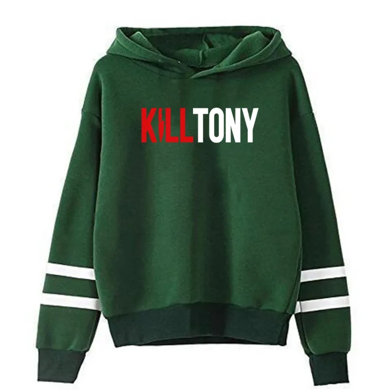 Толстовка с капюшоном Kill Tony Merch унисекс, без карманов, с рукавами с параллельными перекладинами, уличная одежда, женская и мужская толстовка с капюшоном, забавная одежда