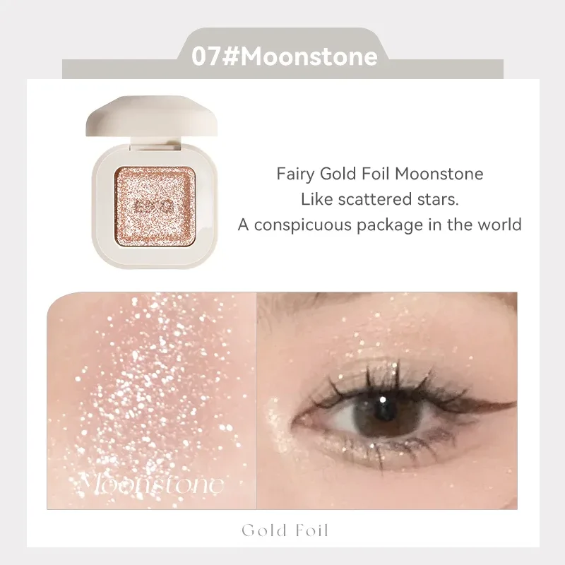 Clear Focus Monochrome Eye Shadow with Mirror Monochrome Eye Shadow Is Suitable for Local Brightening of Eye Makeup