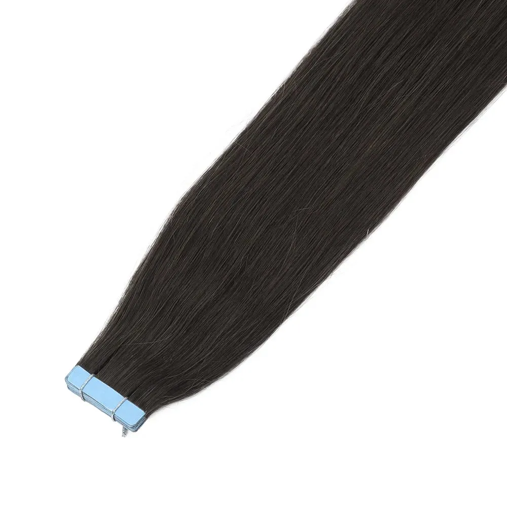 20pcs Seamless Tape in Hair Extensions Human Hair Straight Glue in Extensions Remy Human Hair Extensions 30g/pack 12-22inch
