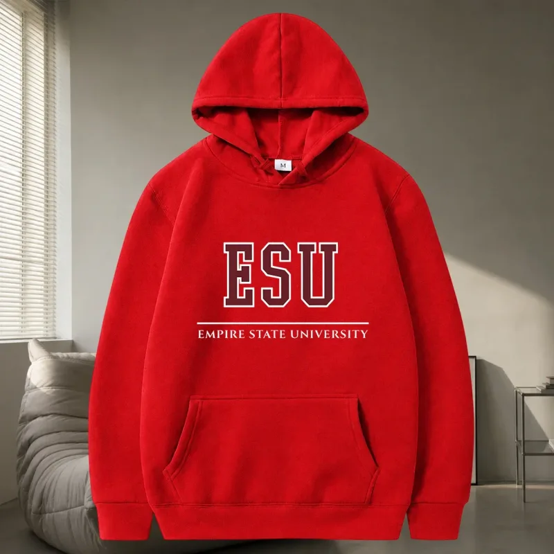 ESU Empire State University Hoodie Sweatshirt Brand New Day Merch Peter Hoodies Unisex Spring and Summer Long Sleeve