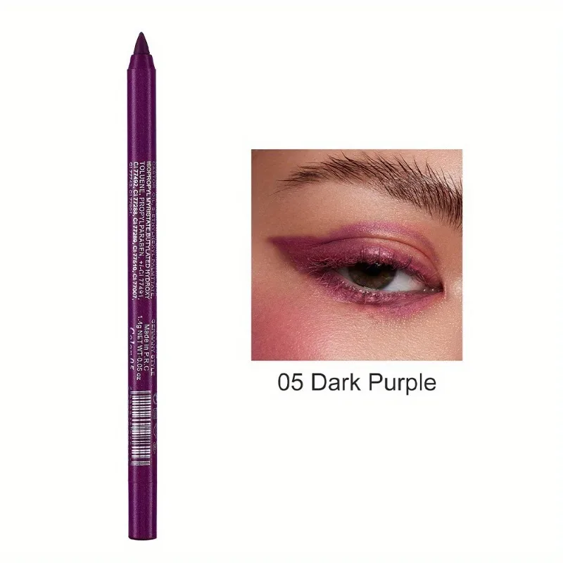 17 Colors Pearlescent Eyeliner Pencil Waterproof Long-lasting Colorful Matte Smooth High Pigment Eye Liner Shadow Pen Eye Makeup
