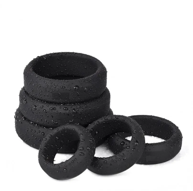 Silicone Semen Lock Ring Penis Enhance Erection Delay Ejaculation Cockring Sex Toys For Men Foreskin Cock Ring Adult Shop — image 1