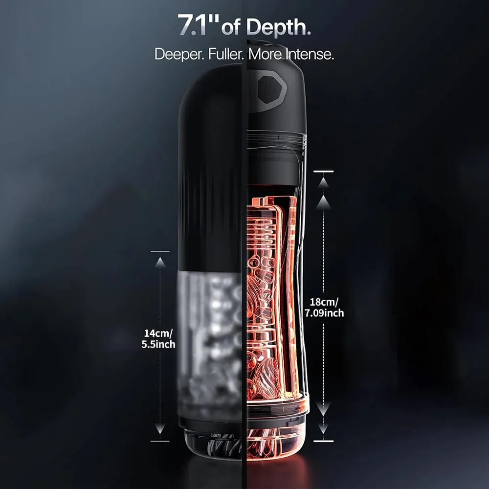 Automatic Male Masturbator Vibrating Sucking Machine Simulation Blowjob Tongue Licking Pocket Pussy Adult Goods Sex Toy for Men