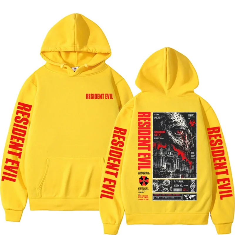 Resident Evil T-Virus Horror Gaming Hoodies Men's Clothing Fashion High Street Sweatshirts Casual Fleece Long Sleeve Pullovers — image 12
