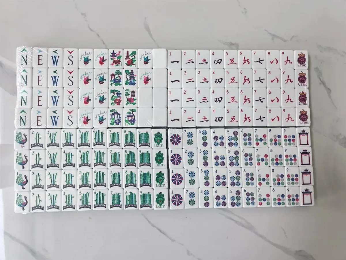 In Stock Hot American Mahjong Set 160 Tiles 4-Layer Acrylic Mah Jongg Sets Portable Travel Mahjong Game Tiles Adult Indoor Games — image 17