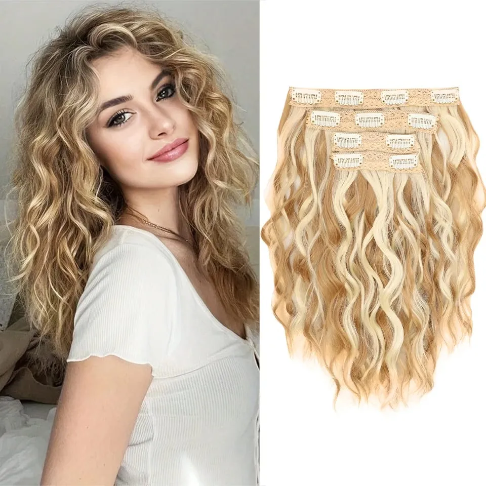 12 inch Four Piece Water Ripple Short Roll Clip Hair Extensions Suitable For Women's Daily Gatherings Gestivals And Celebrations — image 14