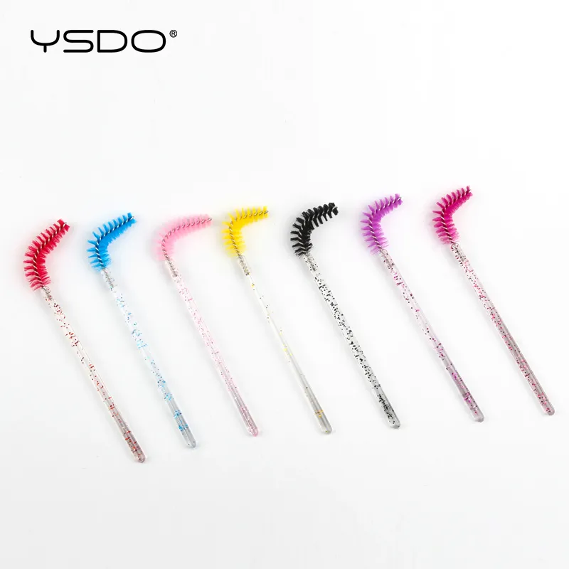 5/25/50pcs Crystal Eyelash Makeup Brushes Professional Eyebrow Extension Brush Eye Lashes Beauty Tool for Makeup Artists
