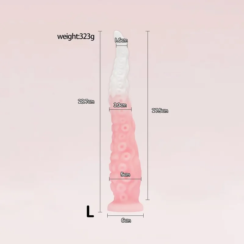 Different Size Tentacles Anal Plug Adult Sex Toy G-spot Clitoris Anal Area Stimulation Made of Soft and Safe Liquid Silicone.