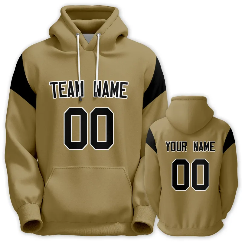 Men's Custom Football Hoodie Personalized Printed Team Name Number Sweatshirt Game Day Pullover Gift — image 8