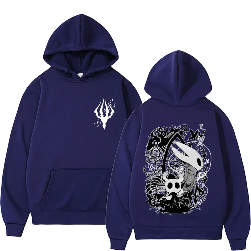 Game Hollow Knight Graphic Hoodie Men Women Clothing Casual Oversized Streetwear Male Vintage Fleece Hoodies Fans Gift hoodies — image 4
