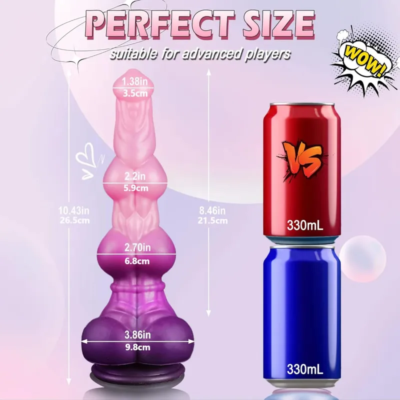 Enorme silicone vibradores grande nó realista anal plug cão pênis ventosa adulto brinquedos sexuais pau massagem de próstata vibrador para mulheres