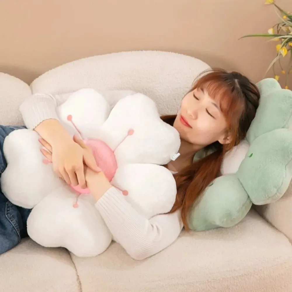 Fashion Flower-Shaped Plush Throw Pillow Cute Mattress Comfortable Sofa Decor Cushion Floor Cushion Plush Toy Chair Cushion Gift — image 3