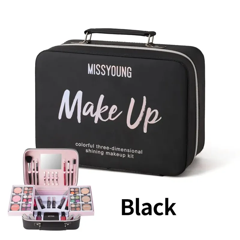 Popular 36 pçs conjunto de beleza maquiagem delineador blush batom facial kit de maquiagem diária feminino feriado presente de aniversário conjunto — image 9