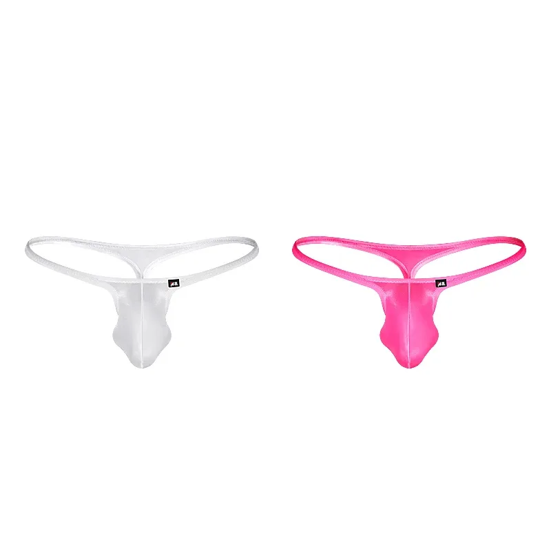 Men's Underwear Japanese Style Ultra-Thin Ice Silk Thong Low Waist Elastic Comfortable T-Back