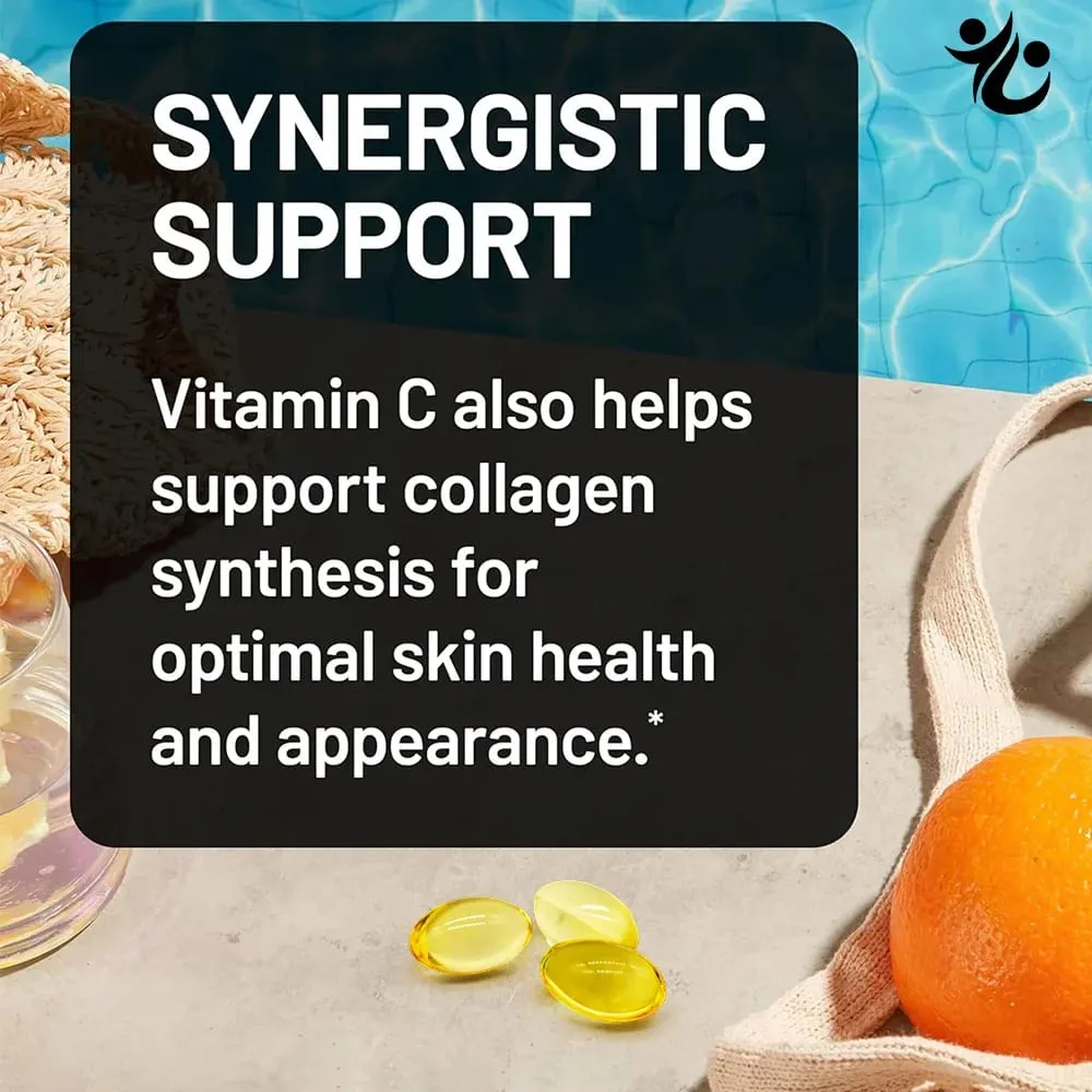 Capsule di vitamina C liposomiale da 1000 mg: supportano la difesa immunitaria, la produzione di collagene, luminosità della pelle, benessere cognitivo e circolatorio.