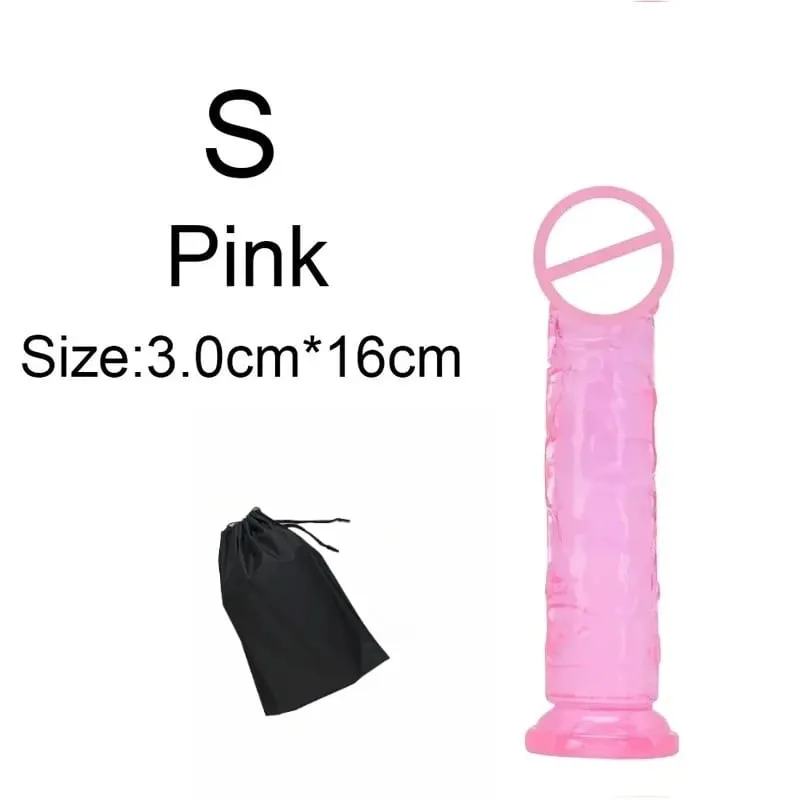 Super Cheap 6 Sizes Realistic Soft Jelly Dildo Butt Plug Anal Plugs Adult Sex Toy for Women and Men Vaginal and Anal Masturbator
