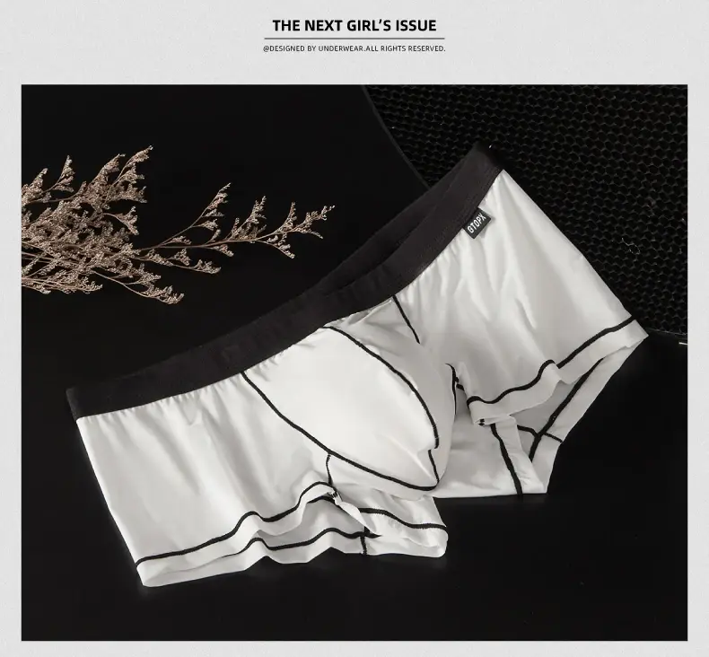 Lingerie sexy da uomo ultra sottile in seta di ghiaccio U Touch comoda, traspirante, boxer sexy, boxer da uomo GT272