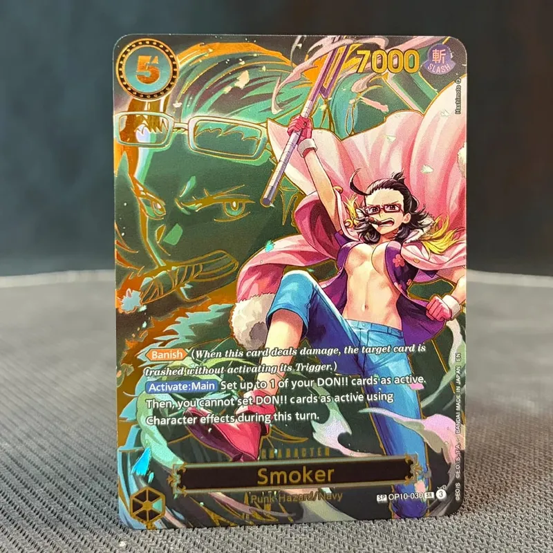 SP Stampaggio oro Buggy Perona Mihawk Sabo Ace Rufy Zoro-juurou Sanji Newgate Nami Hancock Hiyori ONE PIECE Carte proxy — image 15