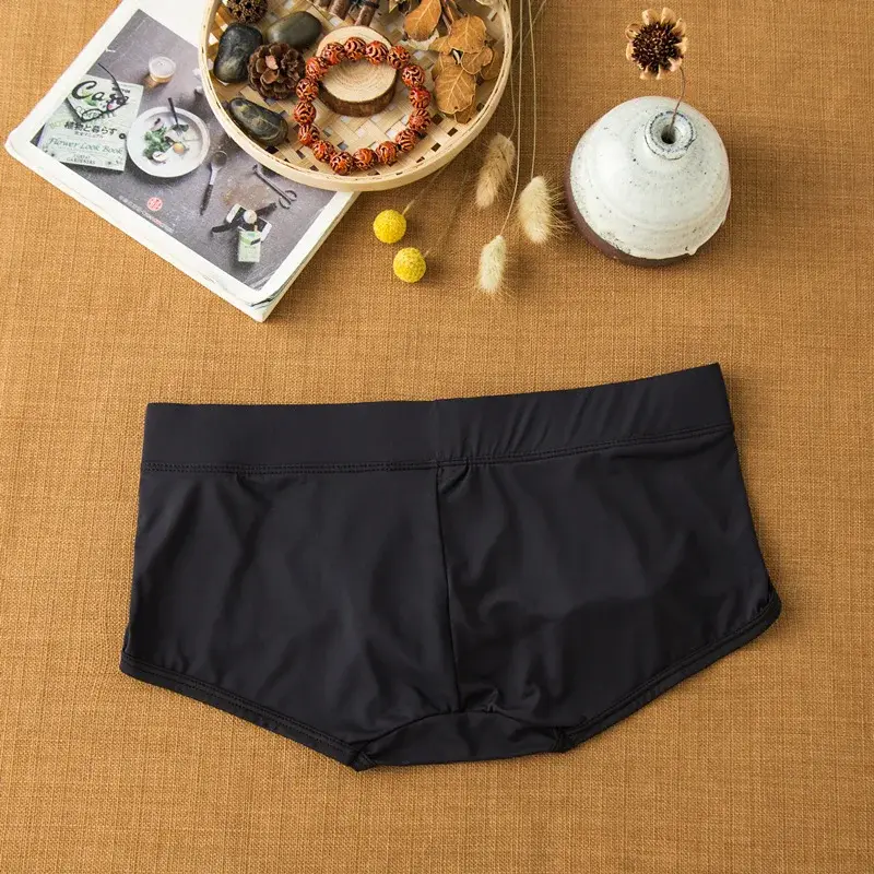 Herren-Unterwäsche aus Milchseide mit flachem Winkel, bequeme und hautfreundliche, atmungsaktive, seidig glatte, schnell trocknende Low-Rise-Boxershorts — image 6