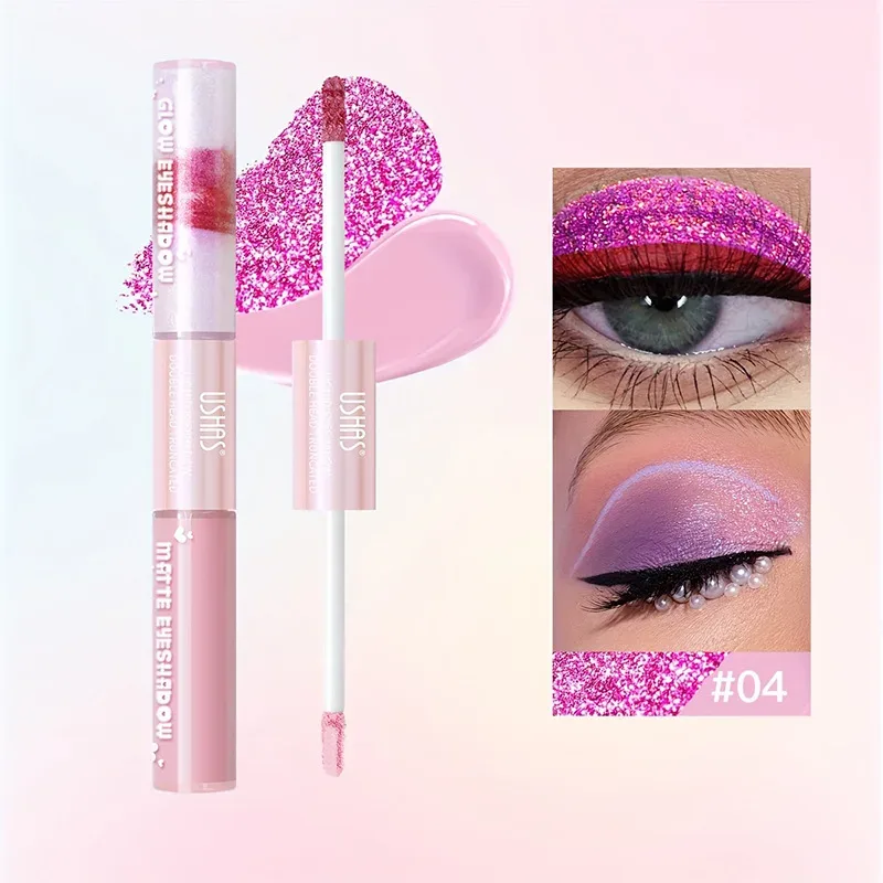 6 Color Waterproof and Sweat Proof Long Lasting Easy To Color Matte Eye Shadow Blue Highlight Natural Liquid Eye Shadow Makeup — image 8