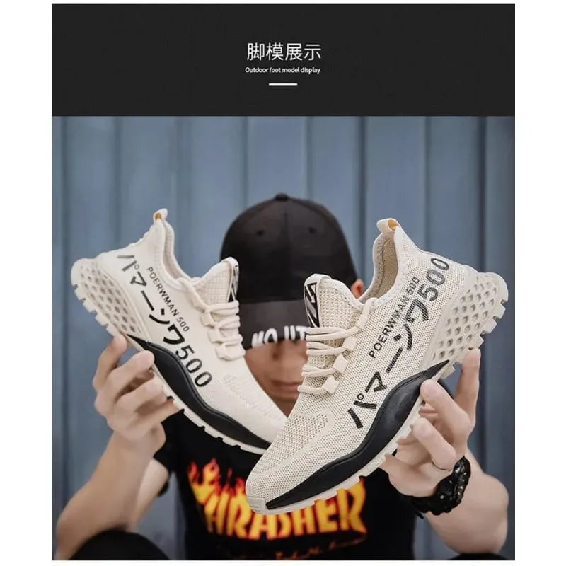 2026 Large Size Spring and Autumn New Breathable Lightweight Casual Men's Shoes Niche Trend Versatile Flat Sports Men's Shoes