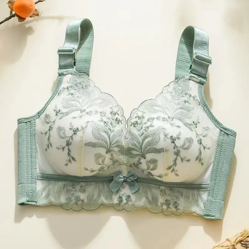 Soutien-gorge Sexy en dentelle, Push Up, doux, petit sein, Anti-affaissement, sous-vêtements pour femmes, Lingerie réglable