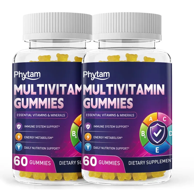 Adult Multivitamin Bear Gummies 14 in 1 Vitamins Minerals Complex Vitamin C Zinc B D Energy Metabolism Immune Daily Nutritional Support 60 Counts
