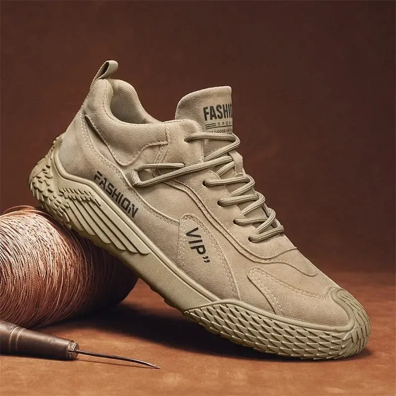 Casual Sneakers 2025 Summer New Fashion Increase Anti-slip Low-top Casual Sports Shoes Labor Protection Shoes Work Shoes