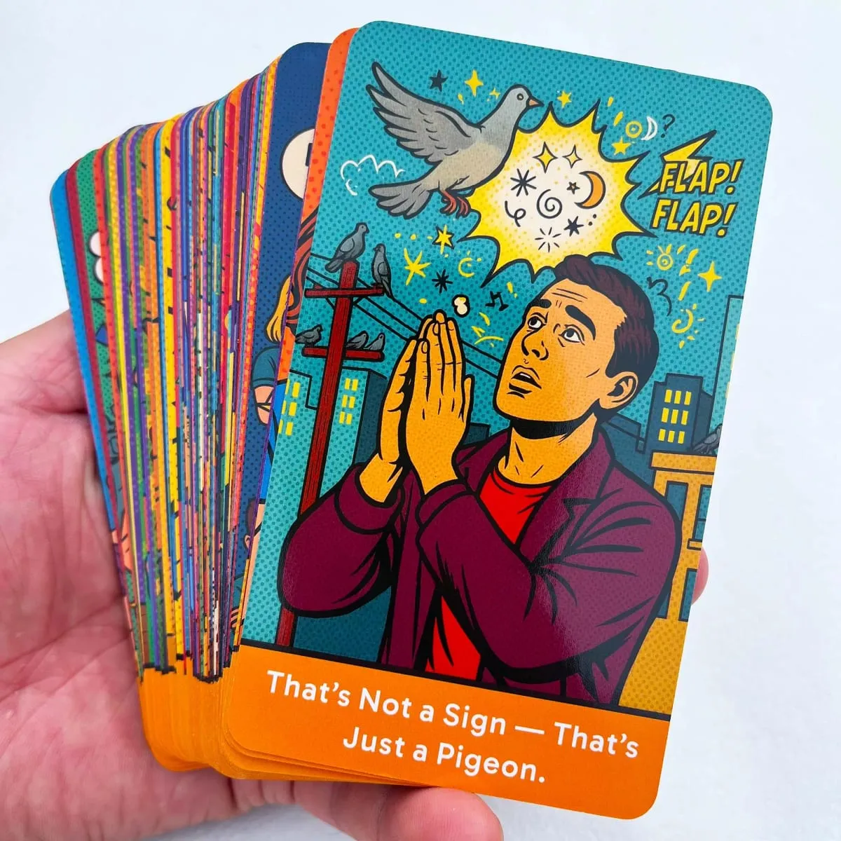 78 Card Deck Sassy Spirits Oracle Card Deck， Humorous Divination Cards Includes Funny Honest Trendy Art Comic Style