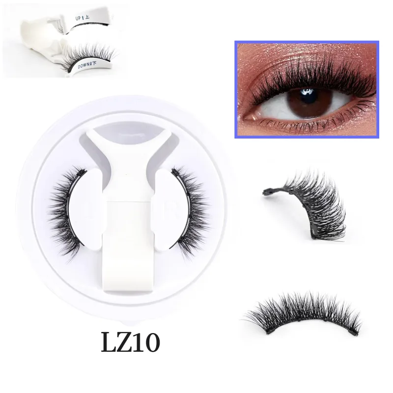 1 Pair New Magnetic Eyelashes Set With Tweezers Makeup Natural Light Eyelash Extension Tools Reusable False Eye Lashes