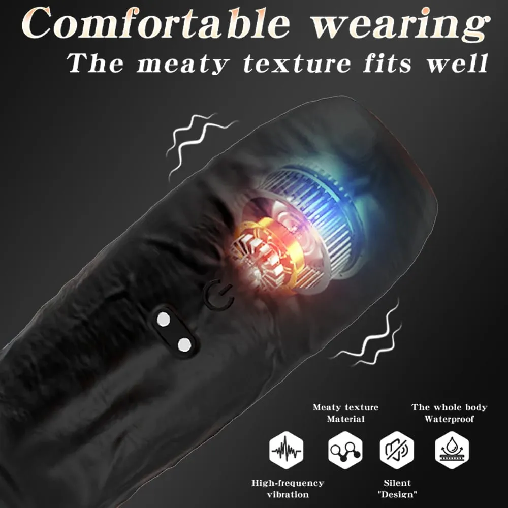 Vibrating Penis Sleeve Cock Ring Penis Ring Vibrator Penis Extender G Spot Stimulation Male Couples Adult Sex Toys for Men