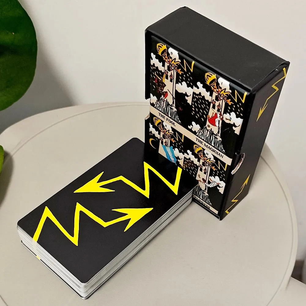 12*7cm Tower Takeover Tarot Deck sa Rigid Box Natatanging 79-Card Tarot Set para sa Transformation at Liberation Double-embossed