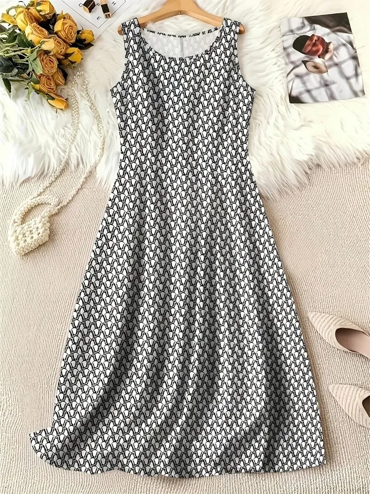 Trendy 3D Women's New Arrival Dresses Summer Street Style Printed Loose-Fit Casual Dresses Outdoor Travel and Party Dresses