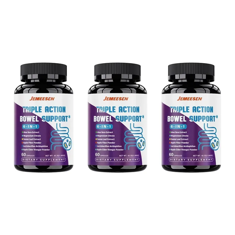 Intestinal Supplements with Psylium Husk Powder Apple Cider Vinegar Promotes Intestinal Health Metabolism Digestive Health