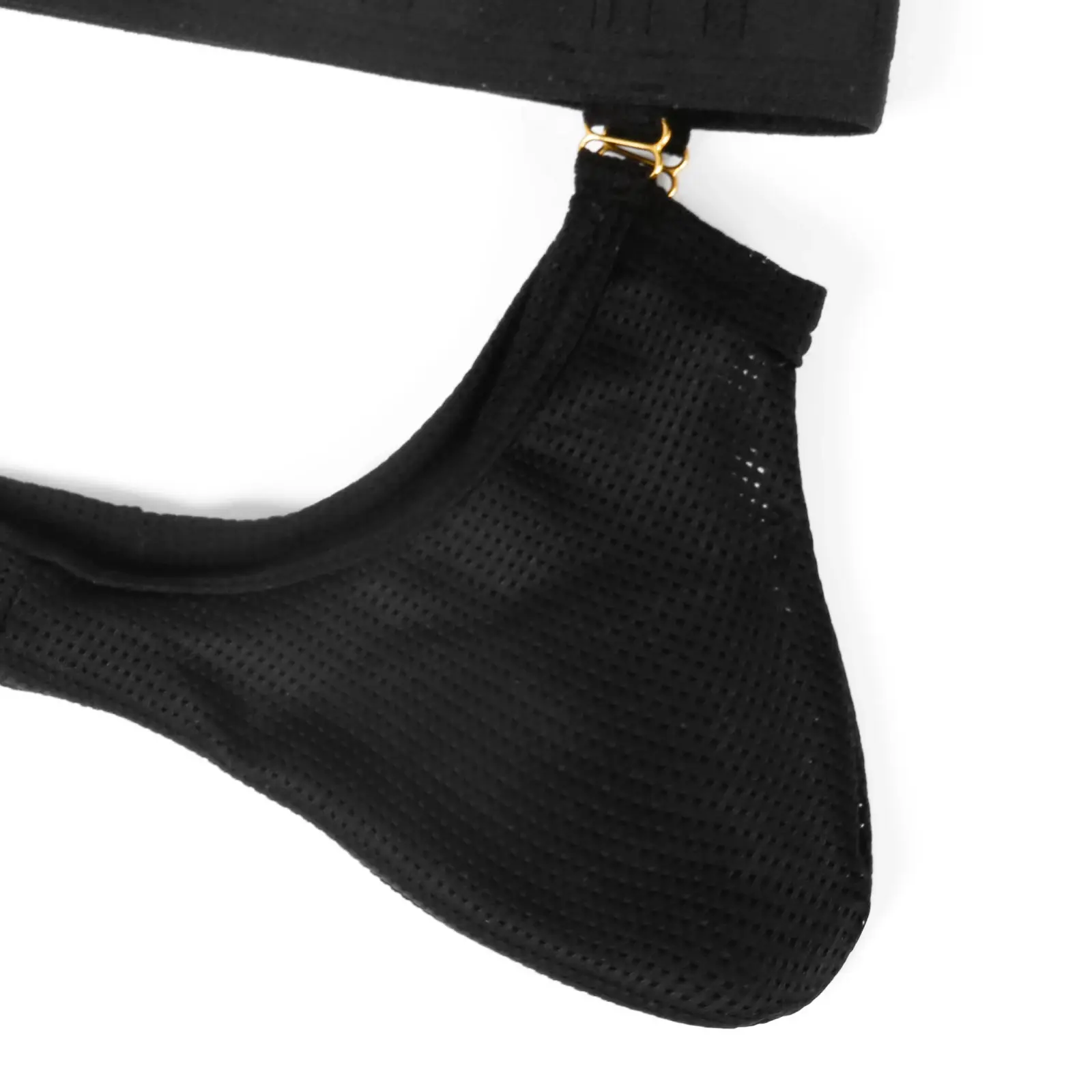 Briefs Men Underwear Hollow Pouch Mesh Underpants Man High-cut Wide Waistband Brief Metal Buckle Decor — image 3
