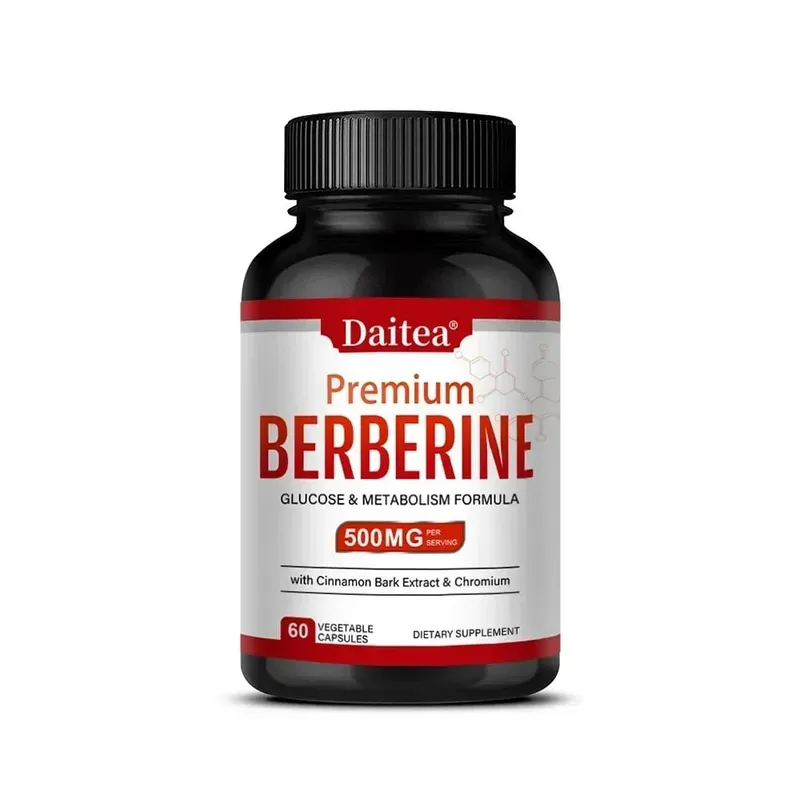 Berberine HCL 500mg Capsules with Cinnamon Antioxidant Support Heart Metabolic Cardiovascular Digestive & Immune Health