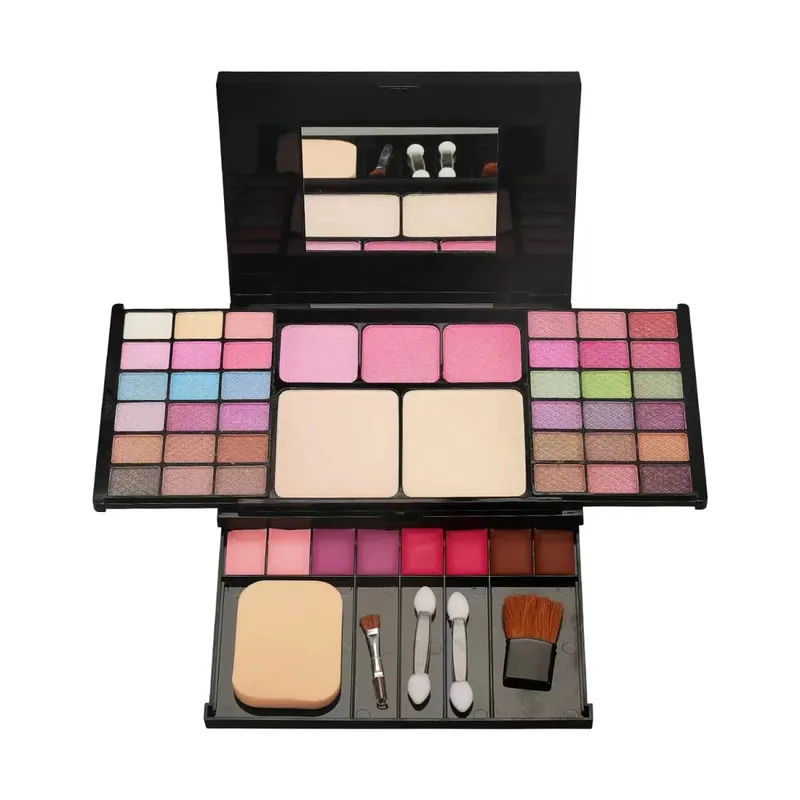 Makeup Gift Set for Women Full Kit All in One Make up Eyebrow Powder Lipstick Lip Gloss Brush Shimmer Glitter Eyeshadow Palette