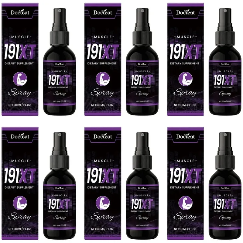 Spray muscular 191XT com vitamina B3 L-Arginina e extrato de Tribulus Terrestris para suporte muscular e resistência 30 ML