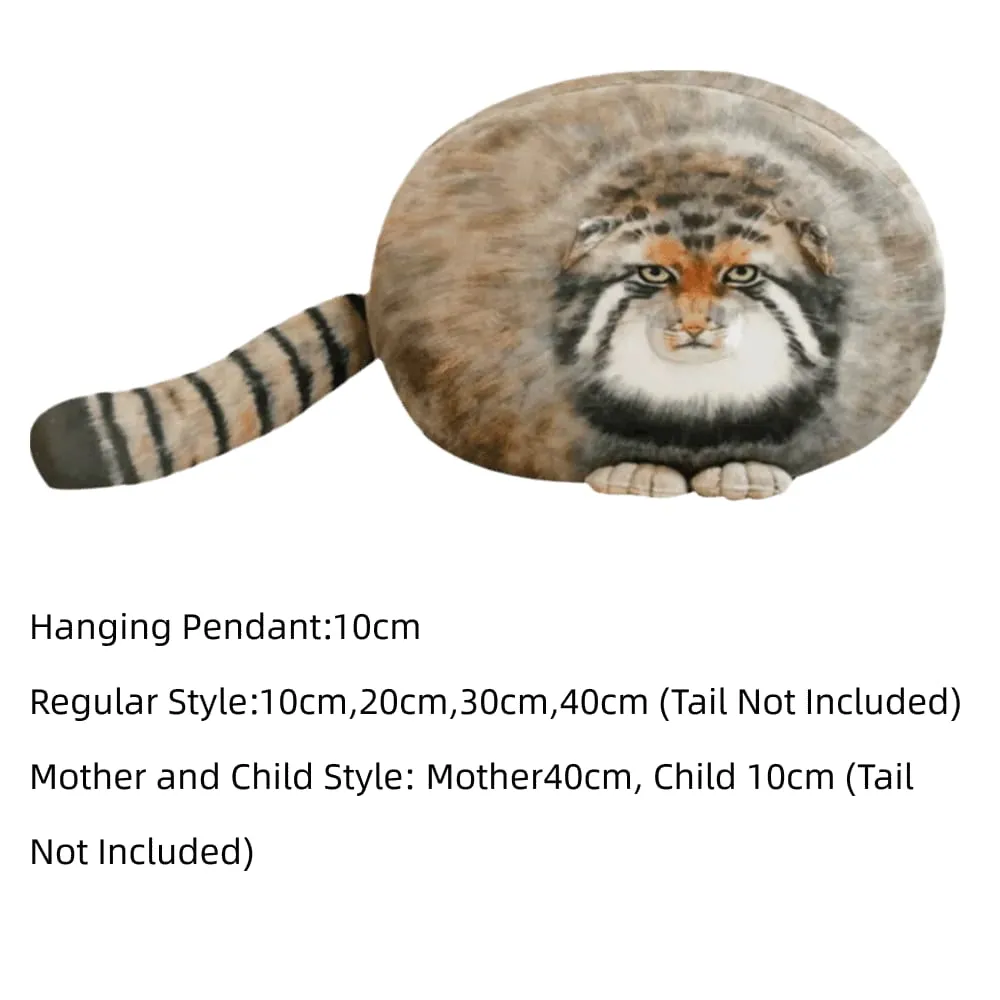 Fierce Looking Super Soft Cat Lifelike Huggable Stuffed Cat Pillow Stretchy Adorable Simulation Cat Pillow Sofa Decor