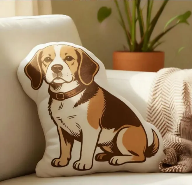 3D printed simulation dog pillow funny pet shaped pillow living room bedroom soft decoration personalized holiday gift