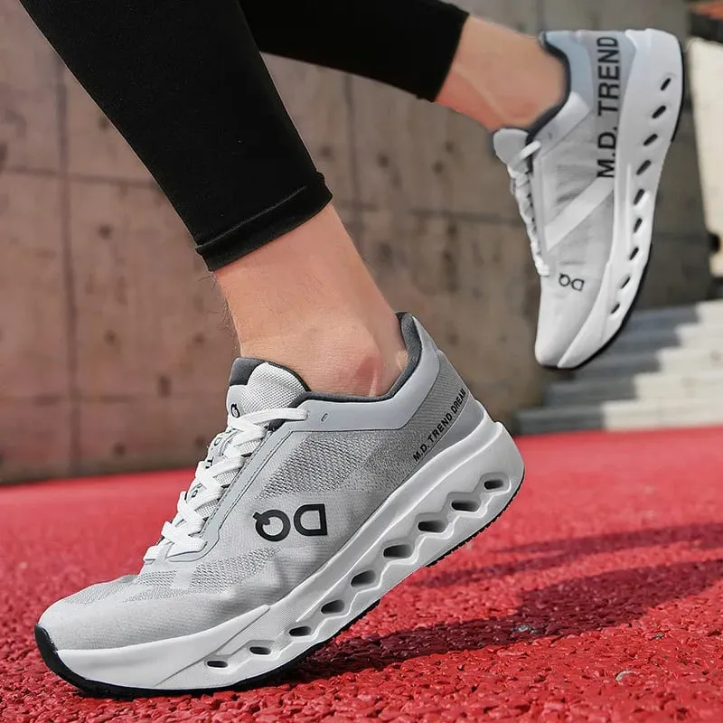 Men Sports Running Shoes Marathon Air Cushion Breathable Lightweight Comfortable Women Outdoor Athletic Sneakers Jogging Tenis