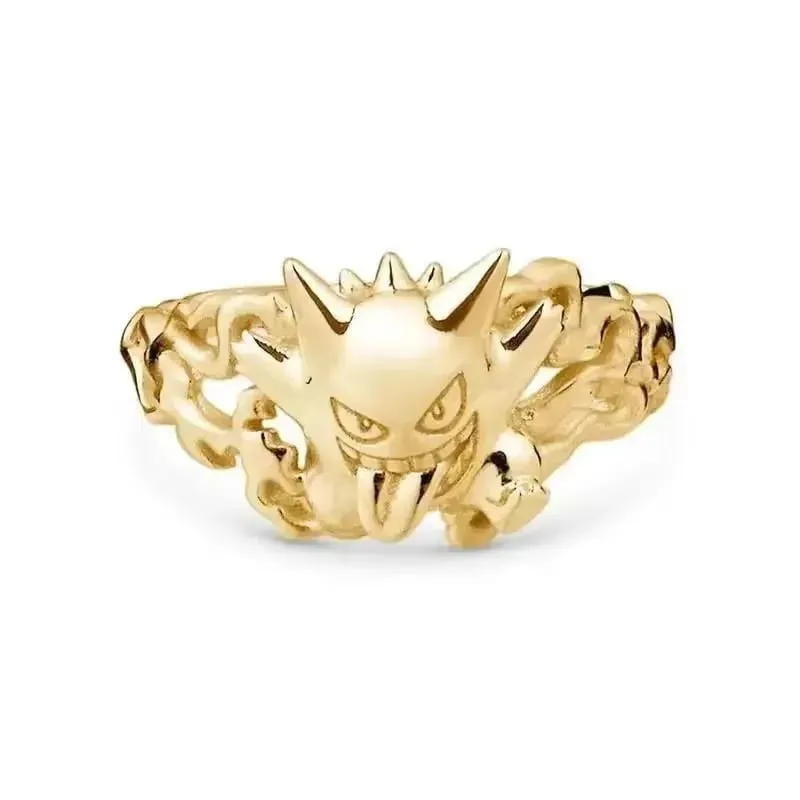 New Pokemon Litwick Dragonair 925 Silver Couple Ring Anime Fashion Cartoon Accessories Cospaly Peripherals Christmas Gifts — image 8