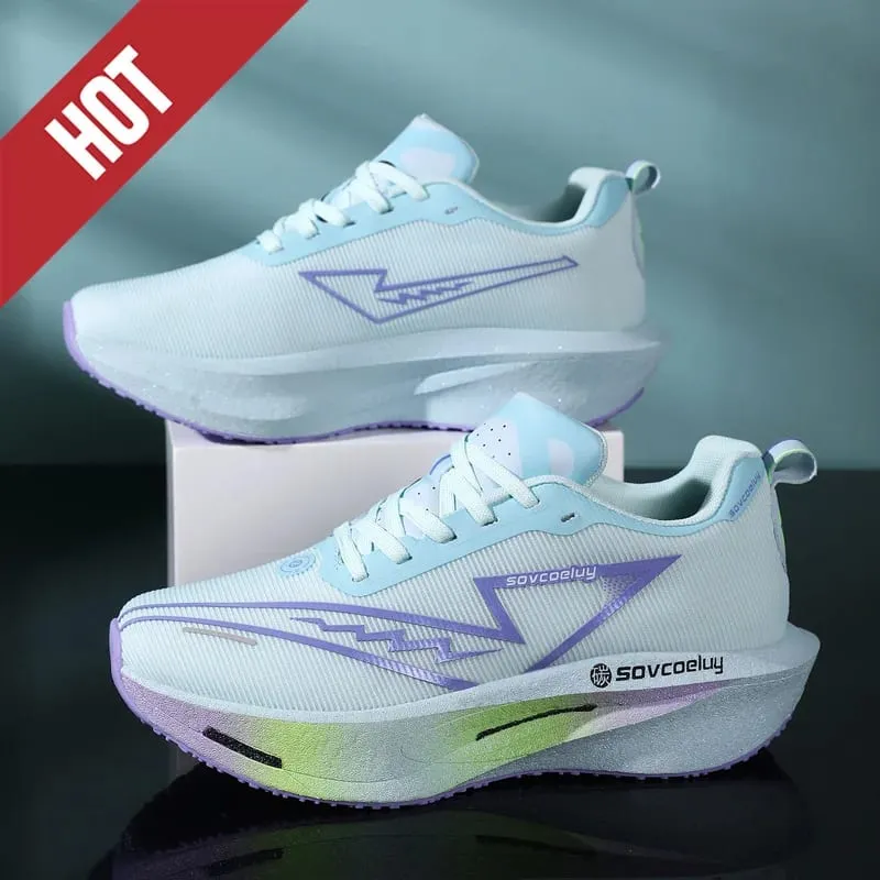 Running Shoes Men Marathon Carbon Board Speciality Sports Breathable Lightweight Women's Comfortable Athletic Stability Sneakers