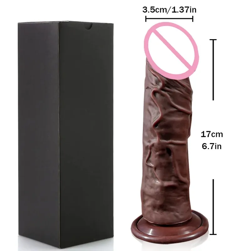 Realistic G-Spot Dildo with Suction Cup Silicone Penis Anal Dildo Adults Sex Toys for Women Man Strapon Dick Vagina Stimulator