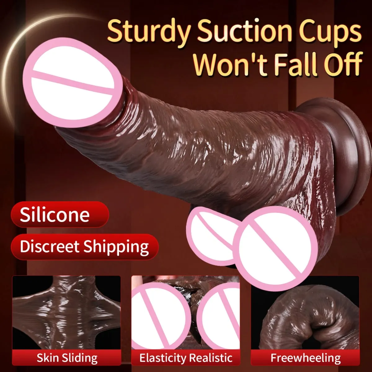 Realistic Sliding Foreskin Dildo for Women Testicles Penis Sexy Adult Strapon Dildos Masturbator Big Dick Anal Plug 18+ Sex Toys