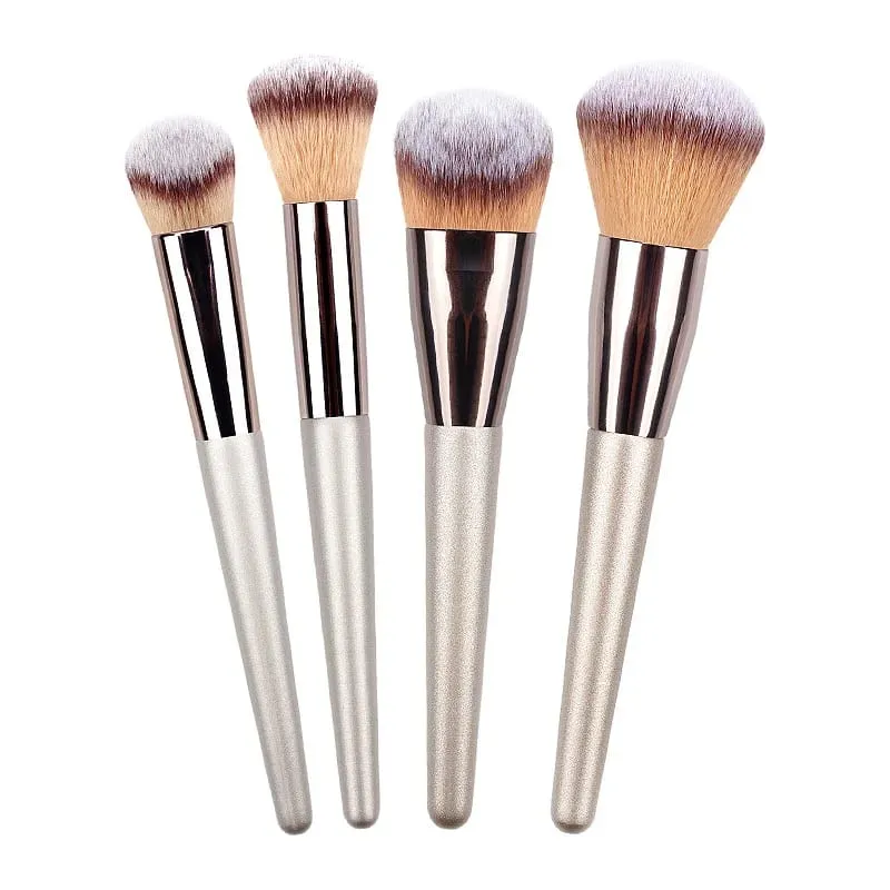 4/10/14/20PCS Champagne Gold Makeup Brush Set Foundation Powder Eyeshadow Blush Eyebrow Lip Brushes — image 2
