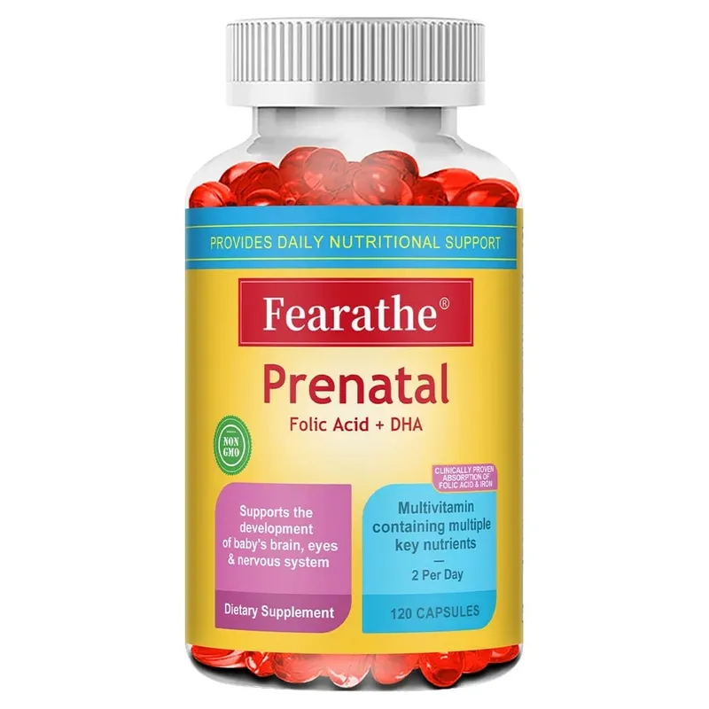 Prenatal Multivitamin with Biotin and Folic Acid for Enhanced Nutrient Absorption Gluten-free Non-GMO 120 Capsules