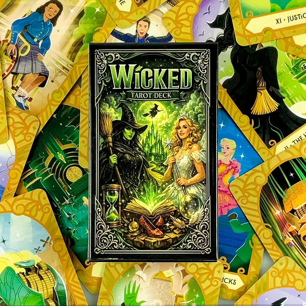 New Wicked Tarot Deck 78-cards Tradition Tarot Cards English Version Divination Board Games Halloween and Christmas Games — image 3