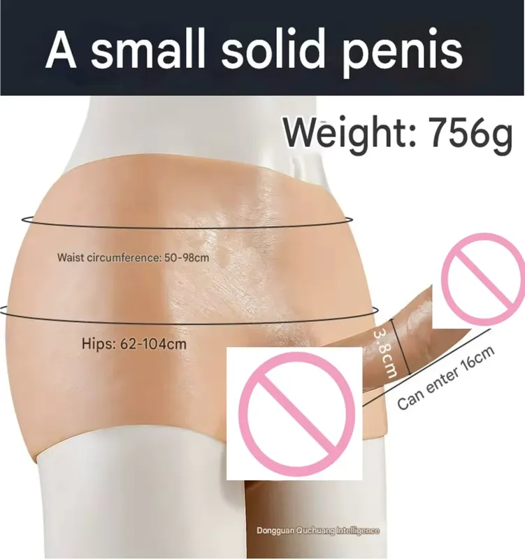 Realistic Hollow Feeling Silicone Skin Dildo Pants soft Penis Sleeve for Couples Strapon Sex toys dick men gay18 Panties Lesbian
